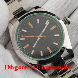 Top men watch 40mm stainless steel strap mens watches automatic mechanical movement sapphire glass 5ATM waterproof261E