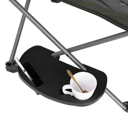 Camp Furniture Recliner Side Table With Mobile Phone Slot Clip On Chair Universal Utility Tray Multifunction For Lawn Patio Pool