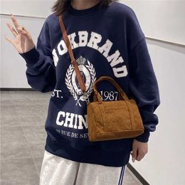 Cross Body Shoulder Bags Bags Vintage Women's Handbag Corduroy Mini Women's Cross Body Bag Square Tramp Bag Portable Shopping Bag Wallet Bagblieberryeyes