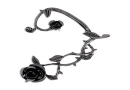 Summer 2022 New Vintage Dark Tie Ear Hanging Rose Exaggerated Earrings Do Old Wound Fashion Accessories Party7907144