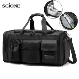 Briefcases Black Men Shoulder Bags Travel Outdoor Sports Gym Bag Lage Travelling Sports Handbags Crossbody Fiess Gym Bags Male Xa311a