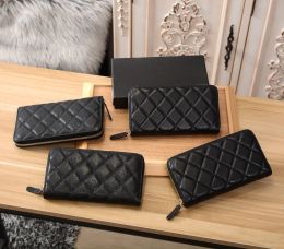 Designer Fashion Folding Wallet Folding Card New Womens Deluxe Zipper Wallet Top Designer Coin Purse Pure Sheepskin Clutch