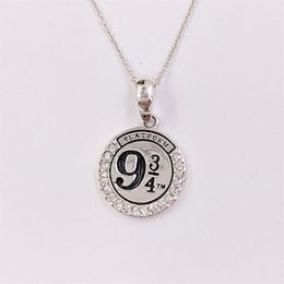 charms Jewellery making Hary Poter Platform 9 3 4 925 Sterling silver couples dainty necklaces for women men girl boys sets pend273U