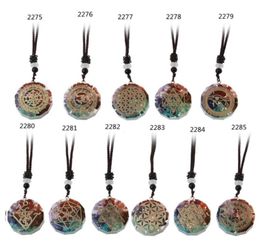 Pendant Necklaces Orgone Necklace Metatron Cube Orgonite Energy 7 Chakras Reiki Healing EMF Protection Crystal3366281