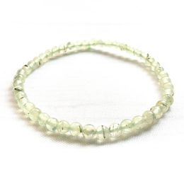 MG0105 Whole 4 mm AA Grade Prehnite Bracelet High Quality Mini Gemstone Bracelet Natural Stone Yoga Mala Energy Jewelry274O