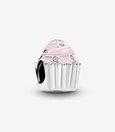 Designer Jewellery 925 Silver Bracelet Charm Bead fit Pink Cupcake Slide Bracelets Beads European Style Charms Beaded Murano3717869