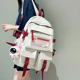 Fashion Multipocket Nylon Women Backpack Female Big Waterproof Back Bag Portable School Backpack For Girl Student Schoolbag Cool 231225