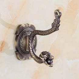 Hooks Wall Hanger European Zinc Alloy Antique Hanging Hat Clothes Hook Wall Mounted Retro Wardrobe Bathroom Wall Door Robe Hook