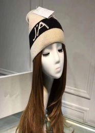 Classic Letter Beanie Skull Caps knitted Cashmere Warm Couple Lovers Skull Caps High quality Tide Street Hiphop Wool Cap8558328