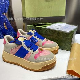 Shoes Screener Mac80 Sneaker Trainer g Family 2023 New Summer Thick Sole Bread Versatility Leisure Sports Old Flower Round Designer Head Female 6T9O