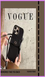 Women Fashion Phone Case Designer for Iphone Cases New Chain Handbag Case Card Pocket For Iphone 7 8 Plus X Xs Xr 11 12 13 Pro Max3515767