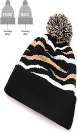 2021 New Football Beanies Team Colour Beanie Hat Sports Fans Knit Hats with Pom Men Women Cuffed Knit Caps Gifts5341056