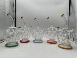 13inch Glass Bong Percolator Hookah Pipes 14mm Joint with Bowl