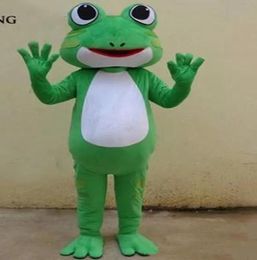 Costumes 2019 Factory hot new Frog Apparel Mascot Costume Adult Character Mascot Costume Kermit Holiday Party Costume