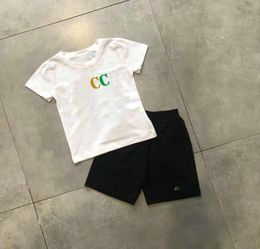 Fast shipments Kids Clothing Sets Boys Girls Tracksuits Suit Letters Print 2pcs Designer T shirt Pant Suits Chidlren Casual Spor4657904