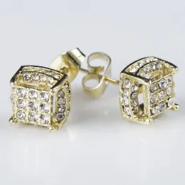 Stud Earrings Square Simple Design Earring Cube Ear Stuff Push Back Dress Up Street Jewellery For Cocktail Party Accessories Luxury Bijoux