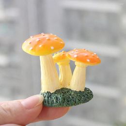 Garden Decorations Container Mushroom Ornament Birthday Decoration For Girl Fairy Mushrooms Resin Micro Landscape