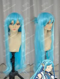 Sword Art OnlineYuki AkihinaAsunaIce blue braid styling 100cm Cosplay Wig3401229