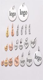 50PcsLot Stainless Steel Blank Stamping Tags For Custom Charms DIY For Necklace Jewellery Makings Whol 2110147187084