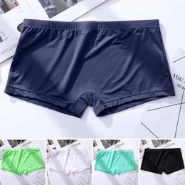 Underpants No Constraint Men Panties Elastic Quick-drying Summer Boxers Chic Pure Colour Inner Wear Clothes