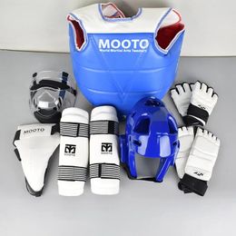 8pcs Full Set Taekwondo Protective Gear Actual Combat Equipe Thick Competition Martial Arts Protector Training 231226