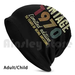 Berets Made In1970 1970 Limited Edition Beanies Knit Hat Hip Hop 50th Birthday Idea For