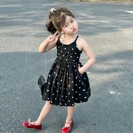 Girl Dresses Summer Dress For Girls Dot Pattern Party Kids Toddler Casual Style Clothes