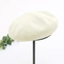 Berets Beret Hat French Style Cap Solid Colour For Women And Girls Ranching Baseball