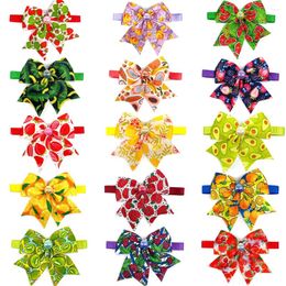 Dog Apparel 50/100pcs Accessories Pet Bow Tie Summer Fruit Style Supplies Ties Collar For Small Dogs Bowties Neckties