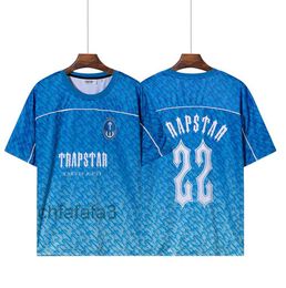 Mens Fashion t Shirt Women Summer Casual Sport Tshirts Trapstar Gradient Graphic Tees Men Street Style Shirts Stylish Full Print Short Breathable Design 6 03EQ