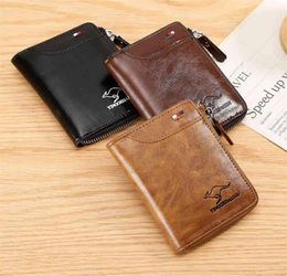 2021 new kangaroo wallet men039s short soft leather largecapacity card holder multicard pocket men039s wallet19351244543