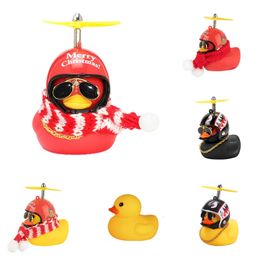 Car New Red, Yellow, and Black Christmas Gifts Duck Cut Wind Helmet Cut Gift Car Interior Accessories Bicycle Decoration