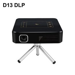 System D13 Android 7.1 Portable Mini DLP Projector with Smart TouchPad WIFI Bluetooth 150ANSI Lumen 4K Proyector LED Beamer Home Cinema