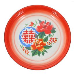 Dinnerware Sets Chinese Style Vintage Enamel Plate Dessert Plates Ceramic Camp Dinner For Kitchen