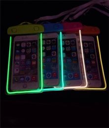 Waterproof Swimming Bag Cell Phone Cases Luminous Cover Universal For 3568 Inch iPhone 14 13 12 Mini Pro Smartphone Gadget Beac5748998