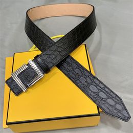 Luxury Designer Belt Silver Gold Letter Smooth Buckle Mens Womens Jeans Classic 4cm Belt Fashion Mens Womens Belts Waistband Lichee Pattern