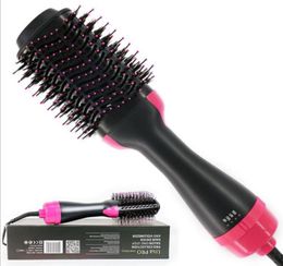 OneStep Hair Dryer Volumizer Salon Air Paddle Styling Brush Negative Ion Generator Hair Straightener Curler1989659