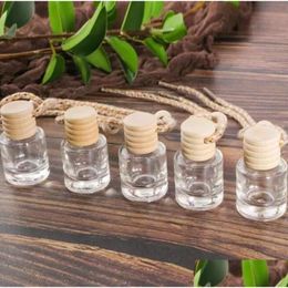 Essential Oils Diffusers Car Per Bottle Home Diffusers Pendant Ornament Air Freshener For Essential Oils Fragrance Empty Glass Bottles Ot1Ls