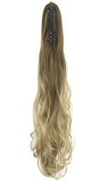 Synthetic Wigs Soowee Curly Brown Ombre Claw Ponytail Hair Long Clip In Hairpiece Pony Tail Postizos Cabello Coletas1543572