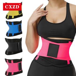 CXZD Women Waist Trainer Trimmer Corset Fitness Belt Body Shaper Waist Belt Cincher Wrap Workout Shapewear Slimming 231225