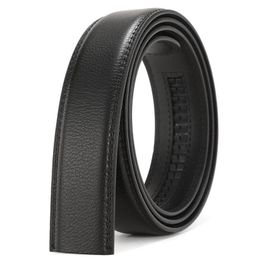 Belts Ratchet Men Belt Replacement Strap 1 38quot Large Size 150cm 170cm Leather For 40MM Slide Click Automatic Buckle9385112