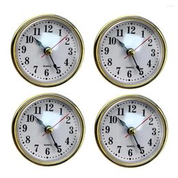 Wall Clocks Gold/Silver Colour Quartz Clock Insert 65MM Diameter Premium Movement DIY Repair Or Replace Roman Arabic Numerals