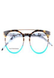 Women Vintage Round Eyeglass Frames Men Multicolor Fashion Glasses frames Double bridge Spectacles Rx eyewear eyeglasses6508307