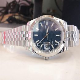 Business Watches Men Automatic 2836 Watch Men's 41mm Wimbledon Bp Jubilee Bracelet Date Mechanical 2824 Pit Pattern Mint Gree247K