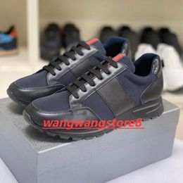 Fashion Men Casuals Shoes Collision Running Sneakers Italy Classic Soft Bottom Low Top Calfskin Fabric Designer Breathable Striding Casual Sports Box EU 38-45