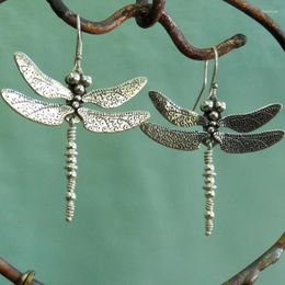 Dangle Earrings Ladies Fashion Vintage Larger Dragonfly Women's Elegant Jewelry Accessories