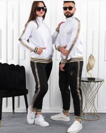 Sports set Men's and women's sportswear Luxury brand Casual sports Suit 2 Piece Set designer Couple set Jogging zippered sportswear