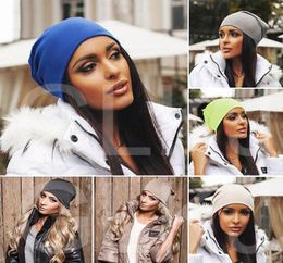 Beanie Hat Mens Ladies Knitted Cotten Winter Oversized Slouch Unisex Hat Cap pop Fashion Sell S181203026597701