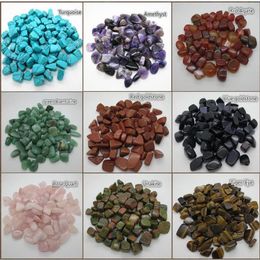 Whole 100g 15-25MM Natural Crystal Agate Tumbled stone Beads Chakra Healing reiki & lucky wish stone beads Jewellery accessories260q