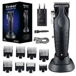 Trimmer Kemei Professional Hair Clipper for Men Adjustable Cordless Electric Hair Trimmer Rechargeable Hair Cutting Hine Lithium